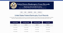 Desktop Screenshot of bankruptcycourtrecords.com