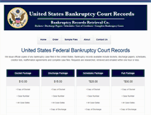 Tablet Screenshot of bankruptcycourtrecords.com